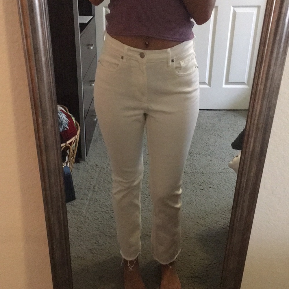 Everlane high rise straight leg jeans